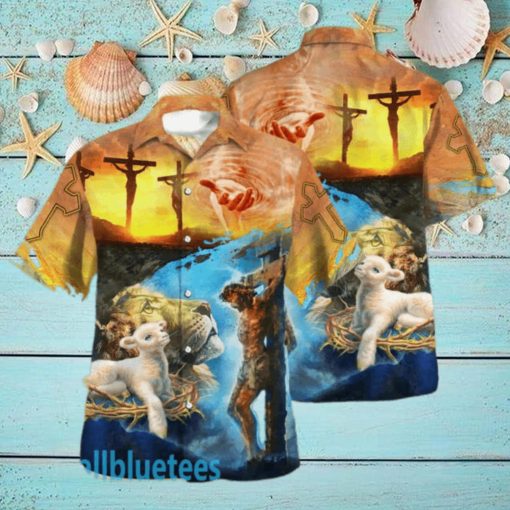 Jesus Saves Lion And Lamb Hawaiian Shirt