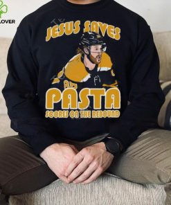Jesus Saves Pasta Scores Tee David Pastrnak