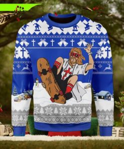 Jesus Skateboarding Christmas Ugly Christmas Sweater New For Men And Women Gift Holidays Christmas