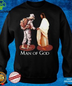 Jesus and Veteran Man Of God Shirt