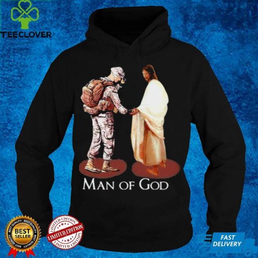 Jesus and Veteran Man Of God Shirt