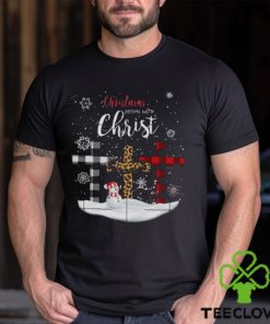 Jesus cross christmas three color leopard fabric christmas begin with christ snow design png hoodie, sweater, longsleeve, shirt v-neck, t-shirt