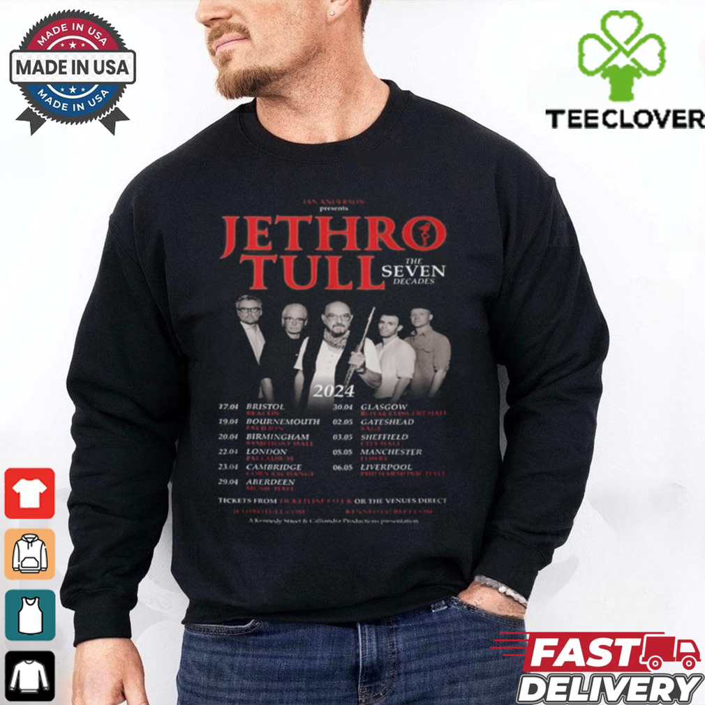 Jethro Tull announce The Seven Decades UK tour shirt Jethro Tull announce The Seven Decades UK tour shirt