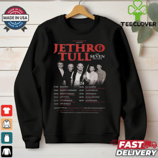 Jethro Tull announce The Seven Decades UK tour shirt