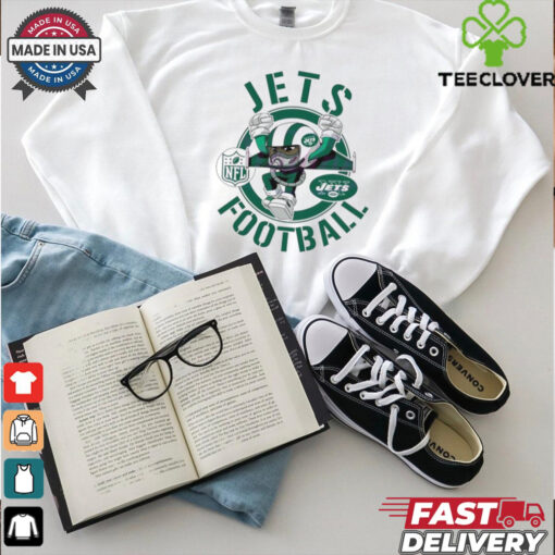 Jets Football Nfl Rush Zone Cartoon Character Shirt