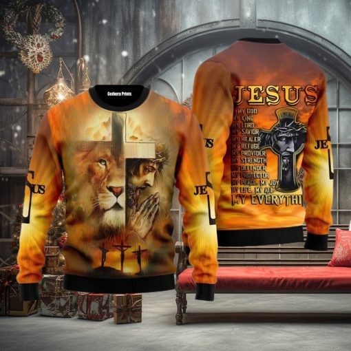 Jeus Is My God Ugly Christmas Sweater For Men And Women