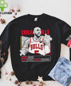 Jevon Carter number 5 Chicago Bulls basketball player pose paper gift shirt