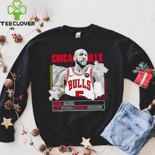 Jevon Carter number 5 Chicago Bulls basketball player pose paper gift hoodie, sweater, longsleeve, shirt v-neck, t-shirt