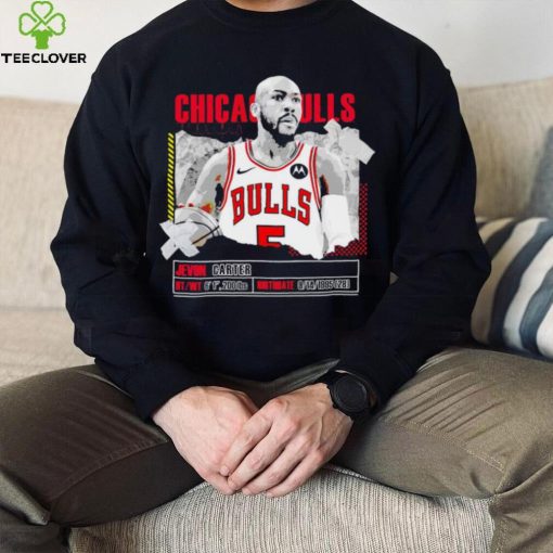 Jevon Carter number 5 Chicago Bulls basketball player pose paper gift hoodie, sweater, longsleeve, shirt v-neck, t-shirt