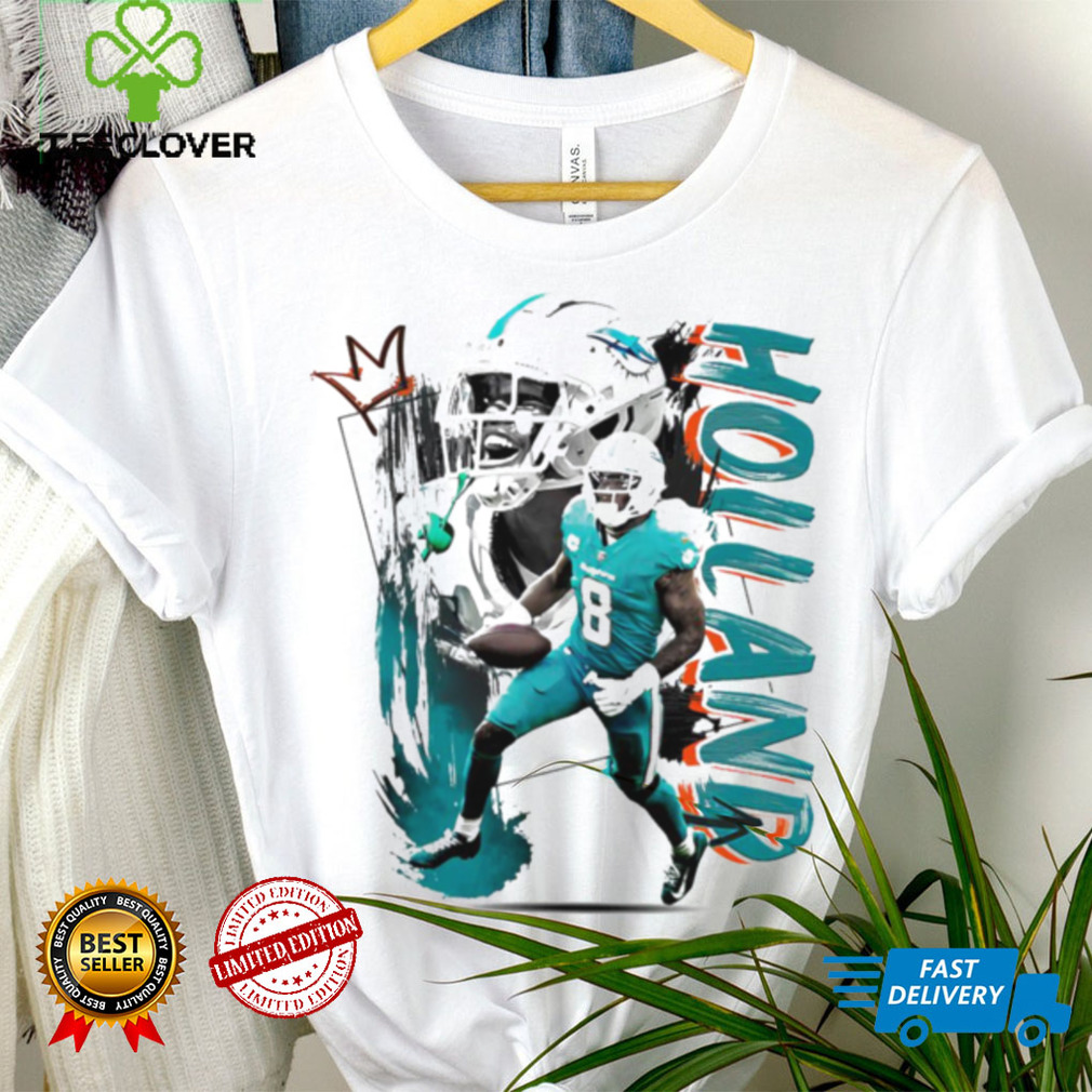 Jevon Holland number 8 Miami Dolphins football player pose poster shirt Jevon Holland number 8 Miami Dolphins football player pose poster shirt