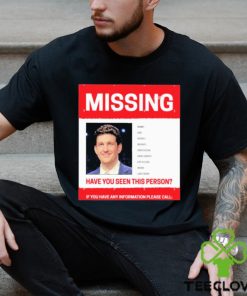 James Holzhauer Missing Have You Seen This Person If You Have Any Information Please Call Shirt