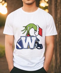 Grinch Hand New Release Winnipeg Blue Bombers Canadian Football League Shirt