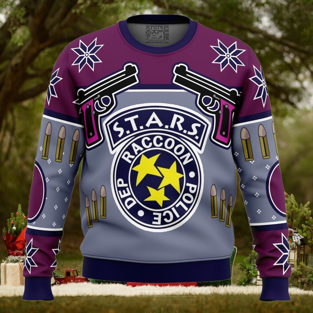 Jill Valentine Season's Blasing Dead by Daylight Ugly Christmas Sweater Jill Valentine Season's Blasing Dead by Daylight Ugly Christmas Sweater