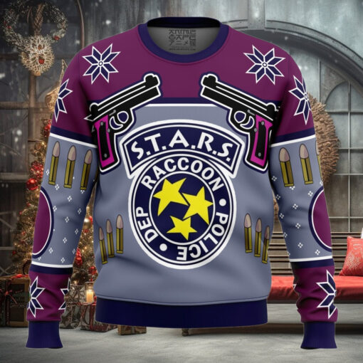 Jill Valentine Season’s Blasing Dead by Daylight Ugly Christmas Sweater