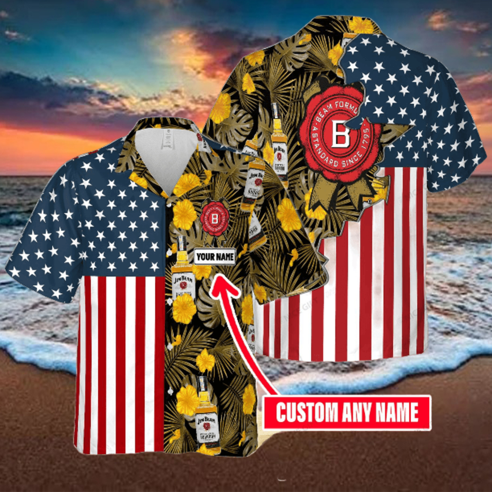 Jim Beam Custom Name Awesome Outfit Hawaiian Shirt Jim Beam Custom Name Awesome Outfit Hawaiian Shirt