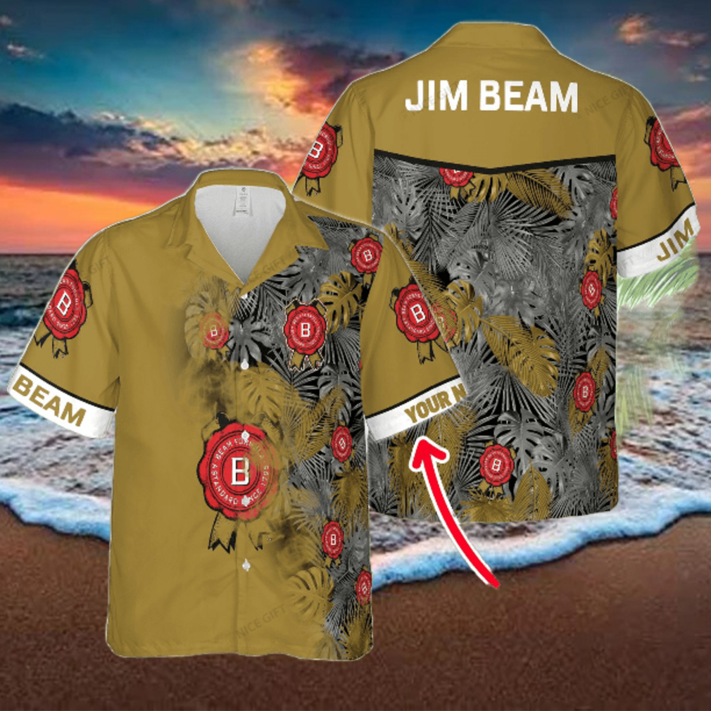 Jim Beam Custom Name Full Printed Classic Hawaiian Shirt Jim Beam Custom Name Full Printed Classic Hawaiian Shirt