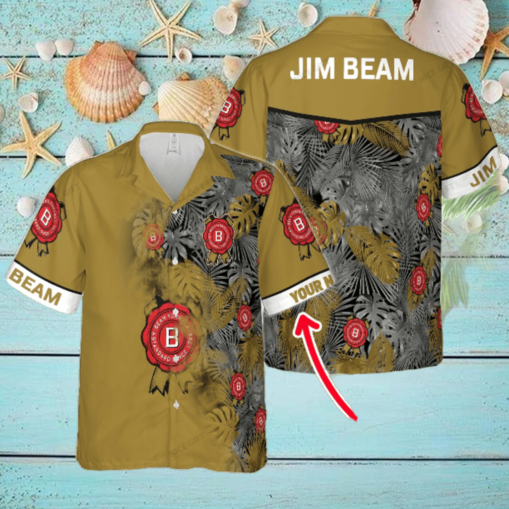 Jim Beam Custom Name Full Printed Classic Hawaiian Shirt Jim Beam Custom Name Full Printed Classic Hawaiian Shirt