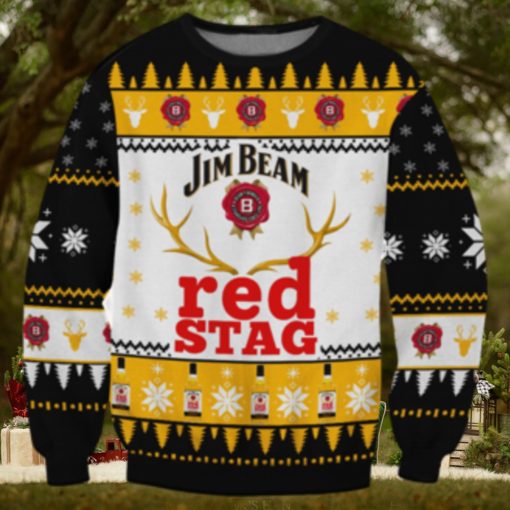 Jim Beam Red Stag Whiskey Ugly Sweater