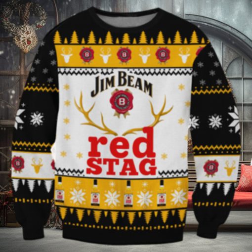 Jim Beam Red Stag Whiskey Ugly Sweater