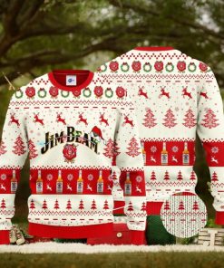 Jim Beam Santa Hat Christmas 3D Ugly Christmas Sweater Unisex Sweater Christmas Gift