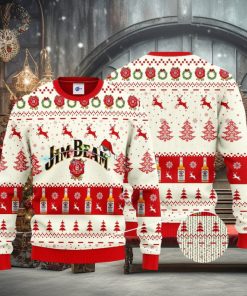 Jim Beam Santa Hat Christmas 3D Ugly Christmas Sweater Unisex Sweater Christmas Gift