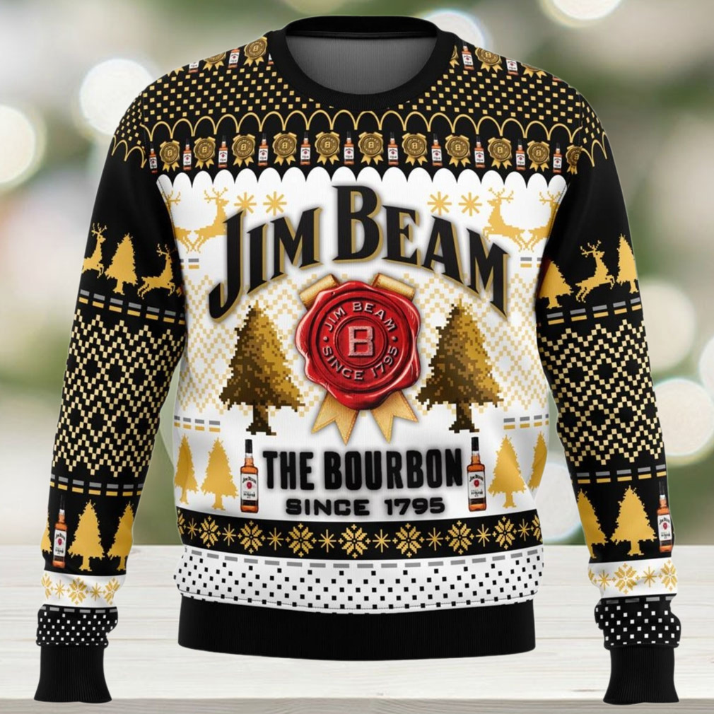 Jim Beam Sweater, Whiskey Ugly Christmas Sweater, Whiskey Lover Xmas Sweater, Alcoholic Beverage Sweater Jim Beam Sweater, Whiskey Ugly Christmas Sweater, Whiskey Lover Xmas Sweater, Alcoholic Beverage Sweater