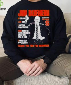 Jim Boeheim Syracuse Orange S thank you for the memories t hoodie, sweater, longsleeve, shirt v-neck, t-shirt