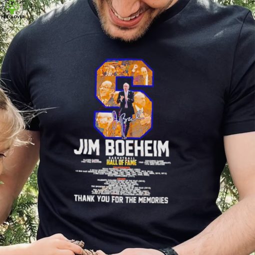Jim Boeheim basketball hall of fame thank you for the memories t hoodie, sweater, longsleeve, shirt v-neck, t-shirt