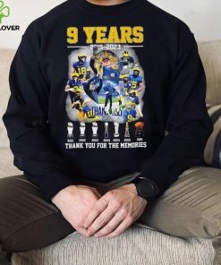 Jim Harbaugh 9 years 2015 2023 thank you coach thank you for the memories pose shirt