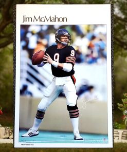Jim Mcmahon Chicago Bears Vintage Original Poster