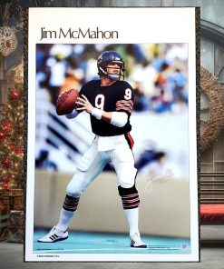 Jim Mcmahon Chicago Bears Vintage Original Poster