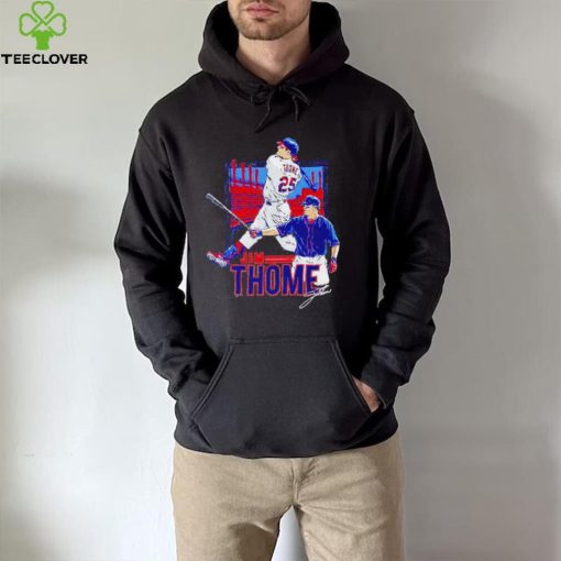Jim Thome Cleveland Indians signature hoodie, sweater, longsleeve, shirt v-neck, t-shirt