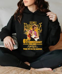 Jimi Hendrix 61st Anniversary 1963 2024 Thank You For The Memories T Shirt