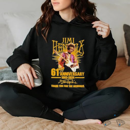Jimi Hendrix 61st Anniversary 1963 2024 Thank You For The Memories T Shirt
