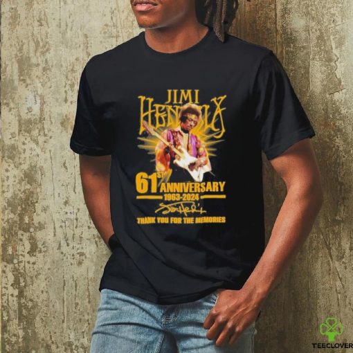 Jimi Hendrix 61st Anniversary 1963 2024 Thank You For The Memories T Shirt