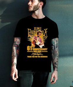 Jimi Hendrix 61st Anniversary 1963 2024 Thank You For The Memories T Shirt