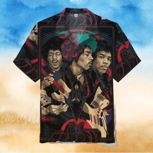 Jimi Hendrix Short Sleeve Hawaiian Shirt