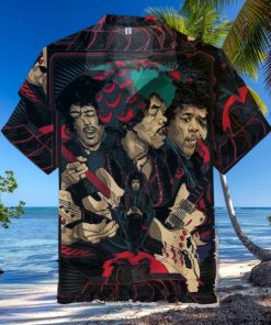 Jimi Hendrix Short Sleeve Hawaiian Shirt