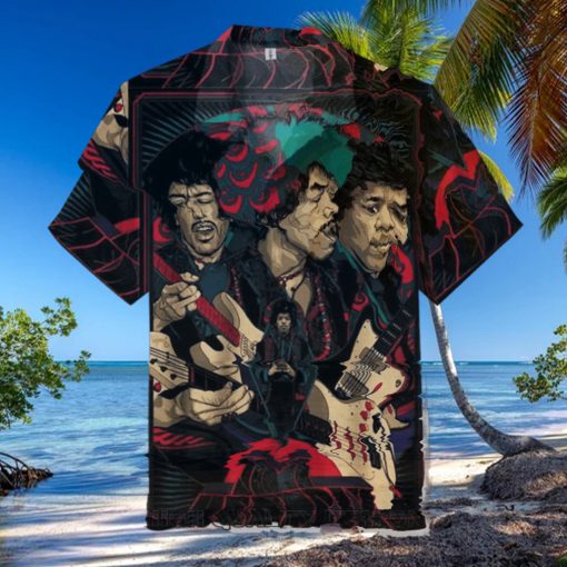 Jimi Hendrix Short Sleeve Hawaiian Shirt