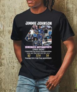Jimmie Johnson Hendrick Motorsports 2002 – 2020 Thank You For The Memories T Shirt