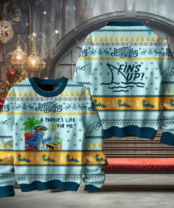 Jimmy Buffett Fins Up Ugly Christmas Sweater