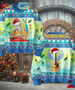 Jimmy Buffett Mele Kalikimaka Christmas 2024 Santa Ugly Sweater