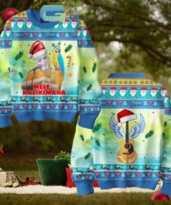 Jimmy Buffett Mele Kalikimaka Christmas 2024 Santa Ugly Sweater