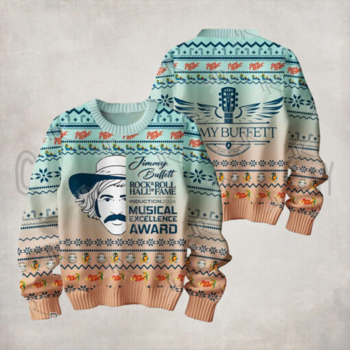 Jimmy Buffett Rock & Roll Hall Of Fame Induction 2024 Musical Excellence Award Sweater1