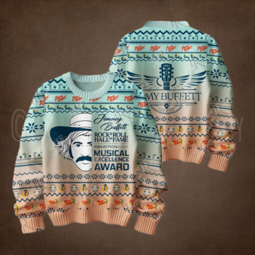Jimmy Buffett Rock & Roll Hall Of Fame Induction 2024 Musical Excellence Award Sweater1