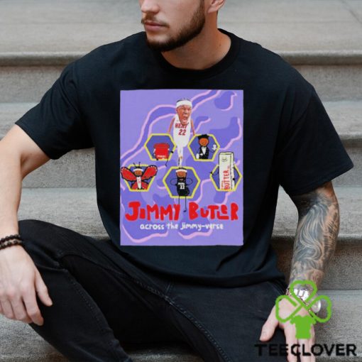 Jimmy Butler Across The Jimmy Verse Spider Man Style T Shirt