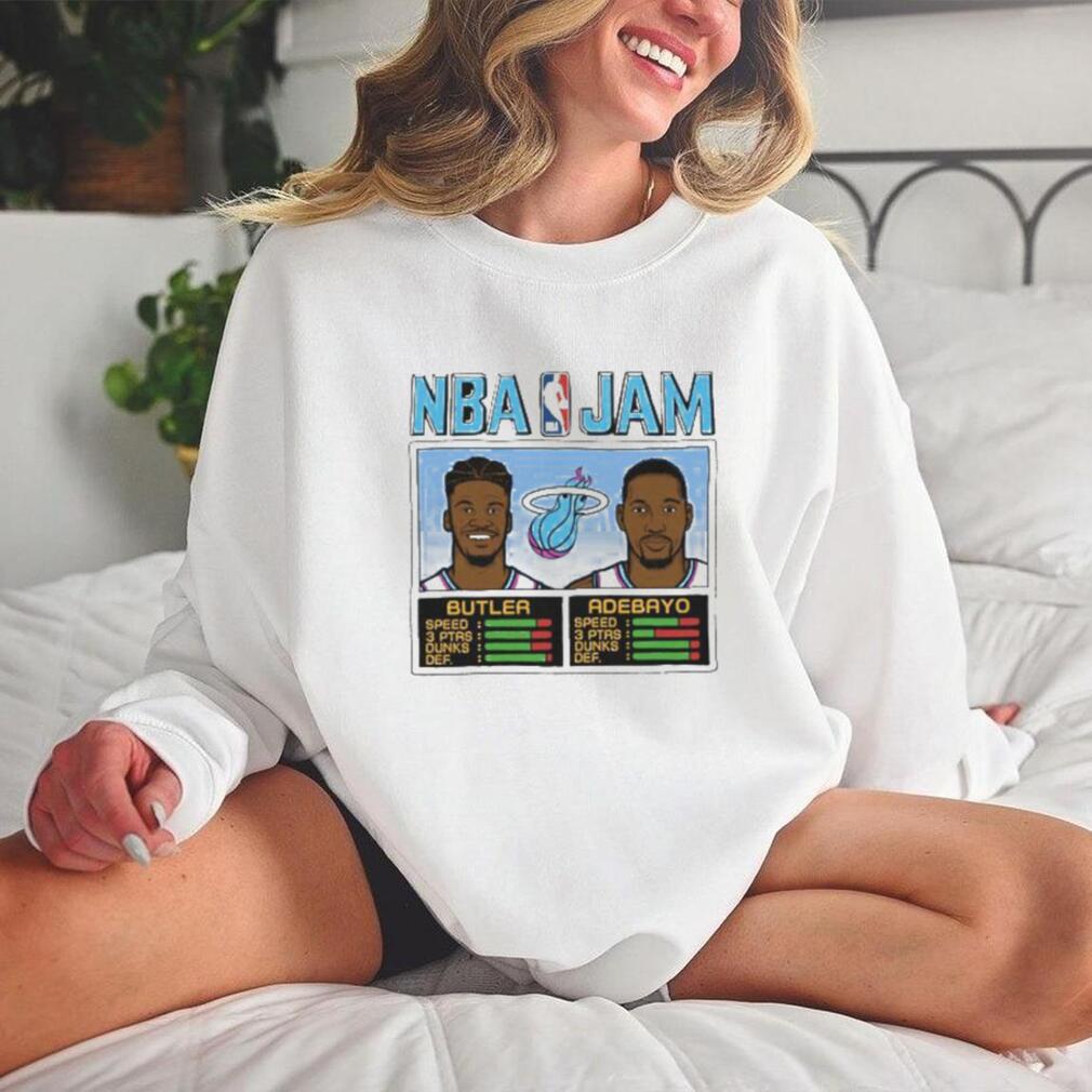 Jimmy Butler And Bam Adebayo Original Vice NBA Jam Miami Heat Unisex T Shirt Jimmy Butler And Bam Adebayo Original Vice NBA Jam Miami Heat Unisex T Shirt