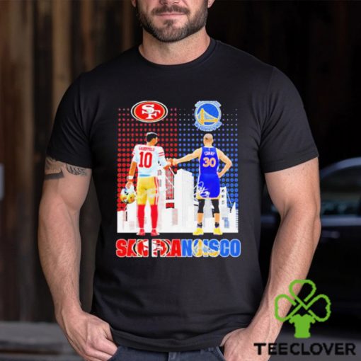 Jimmy Garoppolo And Stephen Curry San Francisco City Skyline Signatures Shirt