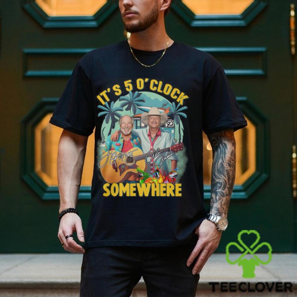 Jimmy buffett and alan jackson it’s 5 o’ clock somewhere shirt Jimmy buffett and alan jackson it’s 5 o’ clock somewhere shirt