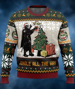 Jingle All The Way Mandalorian Star Wars Ugly Christmas Sweater
